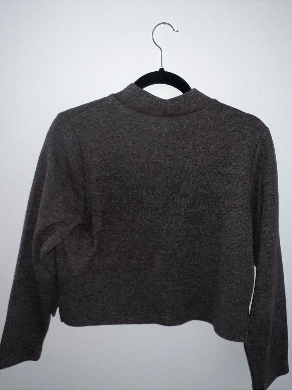 Old Navy Cropped Mock Neck Sweatshirt - Brown - Picture 5 of 9